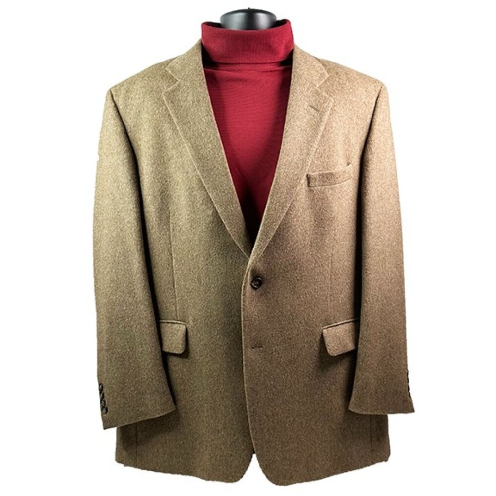 Jos. A. Bank  Tan  Camel Hair  Sport Coat  46L   Like New Beautiful Blazer